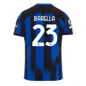 Inter Milan Nicolo Barella #23 Hjemmebanetrøje 2023-24 Kort ærmer